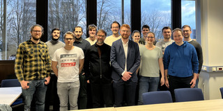 Group picture after the successful PhD defense of Fabian Mertens (front row, third from the right).